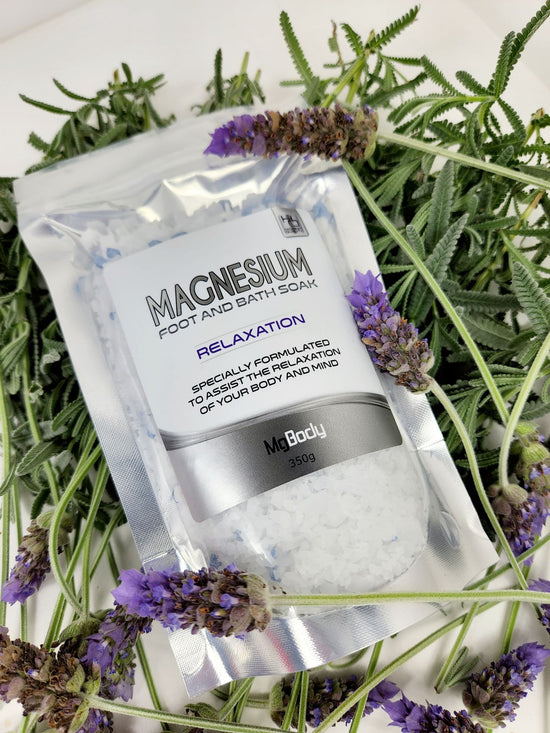 magnesium relaxation foot and bath flakes lavender sleep